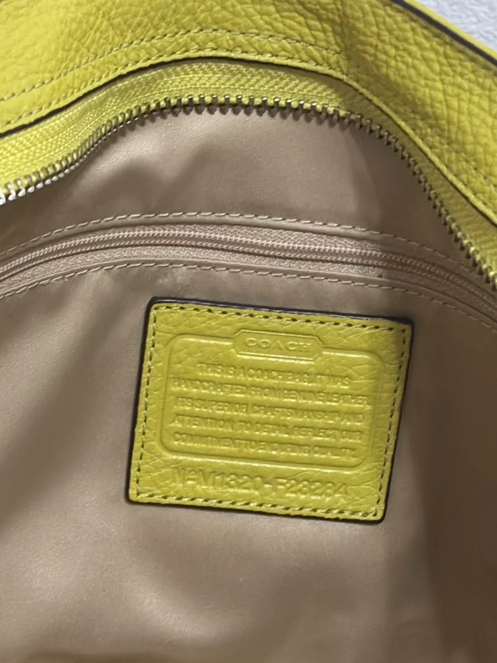 Coach Leather Tote with Dual Straps